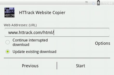 HTTrack Website Copier 3.49.02.63. Скриншот 3