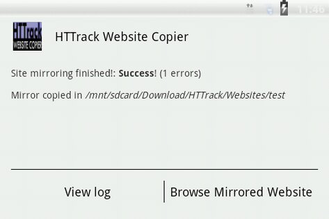 HTTrack Website Copier 3.49.02.63. Скриншот 7