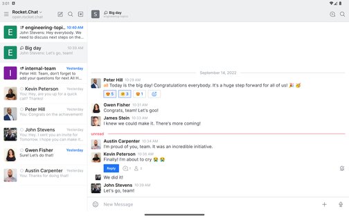 Rocket.Chat 4.62.0. Скриншот 11