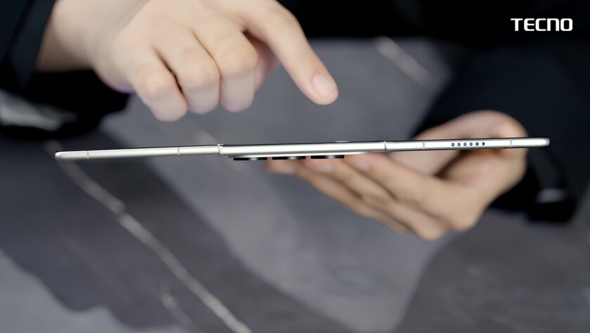 TECNO показала свою «трикладушку» Phantom Ultimate G Fold: она очень тонкая