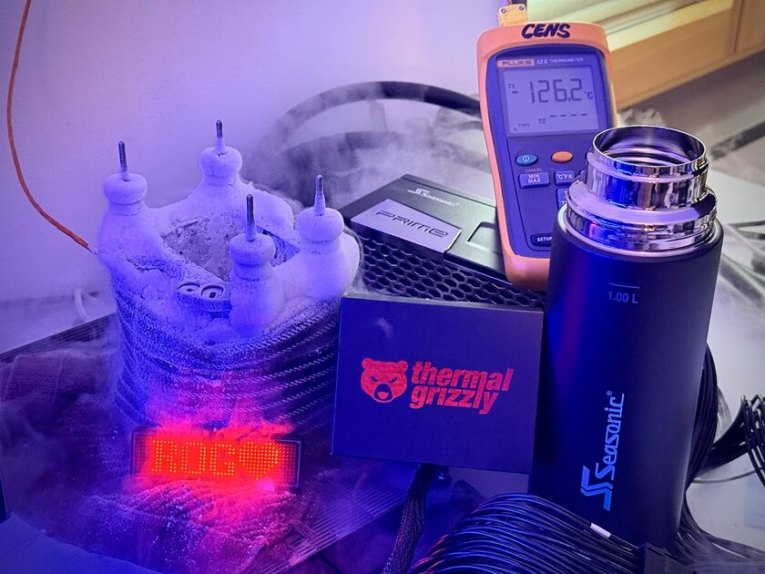 Ryzen Threadripper Pro 9995WX под жидким азотом поставил сразу несколько мировых рекордов