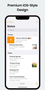Notes: Simple iOS Notepad 1.1.0. Скриншот 1