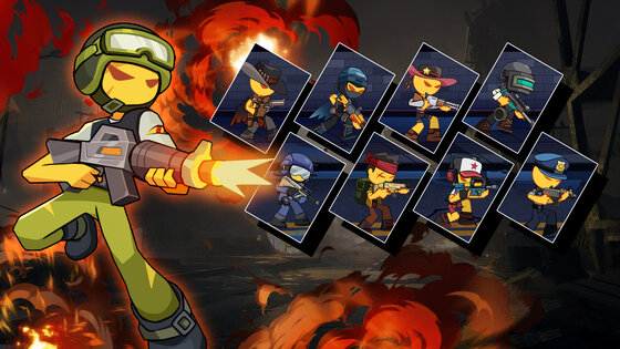 Stickman vs Zombie: Dark War 1.0.19. Скриншот 2