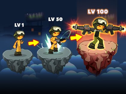 Stickman vs Zombie: Dark War 1.0.19. Скриншот 19