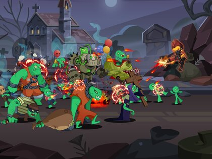 Stickman vs Zombie: Dark War 1.0.19. Скриншот 21
