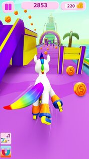Unicorn Fun: Endless Run Game 1.7.7. Скриншот 1
