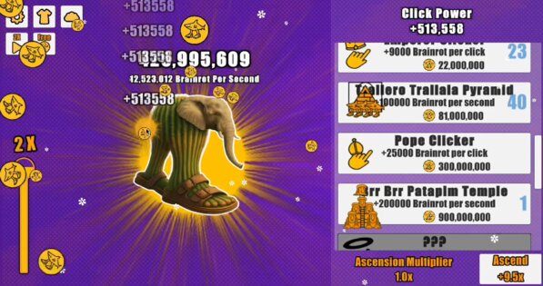 Italian Brainrot Clicker 0.3.2. Скриншот 8