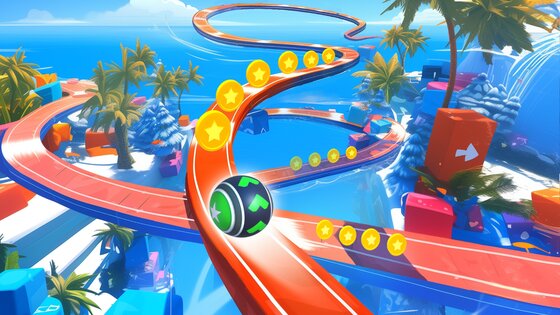 3D Super Rolling Ball Race 2.0.9. Скриншот 1