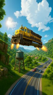 Train Ramp Jumping 0.9.1. Скриншот 15