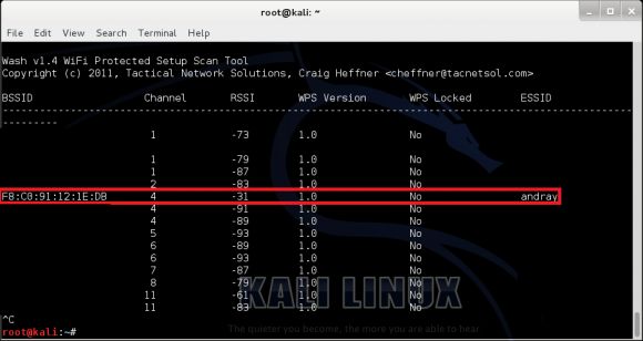 Kali Linux: Взлом Wi-Fi по протоколу WPS