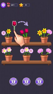 Flower Merge: Цветы Сортировка 2.501. Скриншот 1