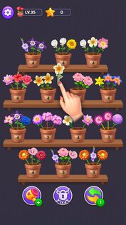 Flower Merge: Цветы Сортировка 2.501. Скриншот 2