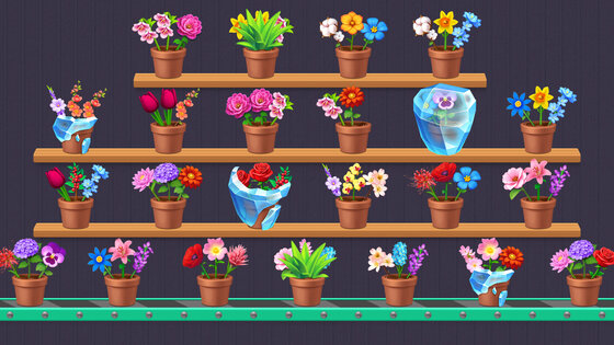 Flower Merge: Цветы Сортировка 2.501. Скриншот 7