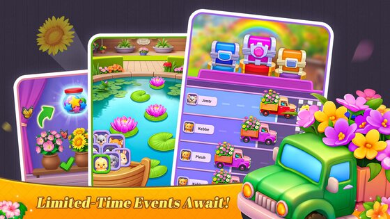 Flower Merge: Цветы Сортировка 2.501. Скриншот 8