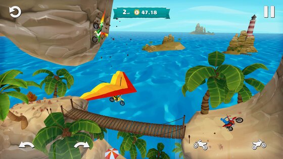 Airborne Motocross 1.8.0. Скриншот 1