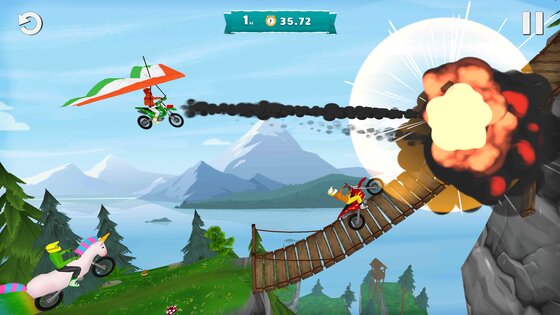 Airborne Motocross 1.8.0. Скриншот 3