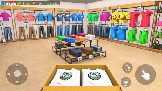 Garments Shop - Simulator Game 1.41. Скриншот 1