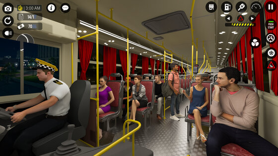 City Bus Simulator City Game 1.53. Скриншот 4