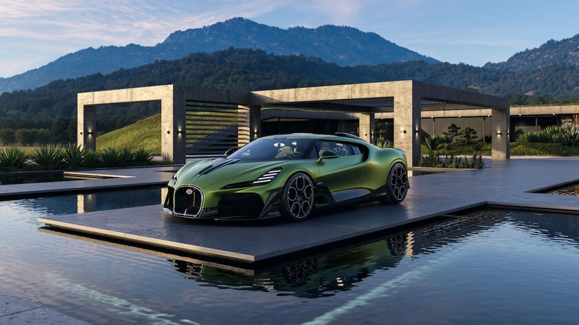 Bugatti представила роскошный суперкар Brouillard: единственный в своём роде