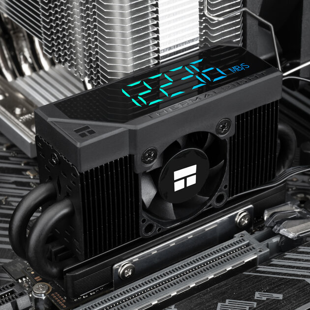 Thermalright представила охлаждение для SSD со встроенным в радиатор ARGB-дисплеем