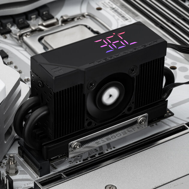 Thermalright представила охлаждение для SSD со встроенным в радиатор ARGB-дисплеем