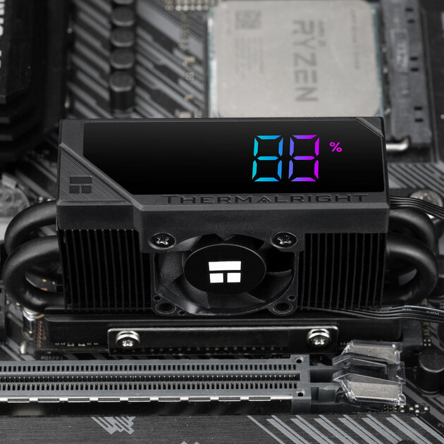 Thermalright представила охлаждение для SSD со встроенным в радиатор ARGB-дисплеем