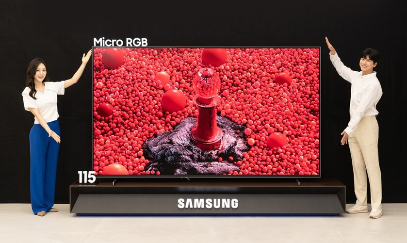 Samsung представила первый в мире телевизор с Micro RGB: 115 дюймов и отличная цветопередача