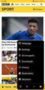 Fulguris Web Browser 1.10.2. Скриншот 2