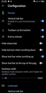 Fulguris Web Browser 1.10.2. Скриншот 5