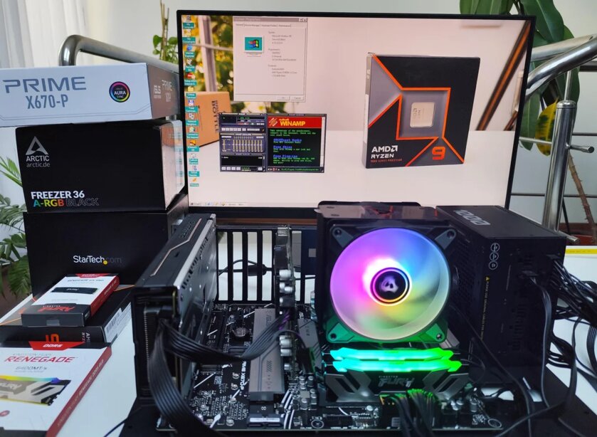 Блогер запустил Windows XP x64 на Ryzen 9 9900X с 64 ГБ DDR5 ОЗУ и SSD PCI-E 5.0 — такую сборку можно считать ретро?