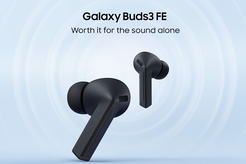 Samsung представила доступные наушники Galaxy Buds3 FE: с Galaxy AI и улучшенным звуком