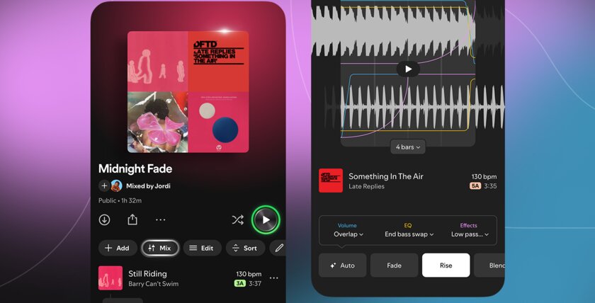 Почувствуй себя диджеем: в Spotify теперь можно микшировать треки и настраивать переходы