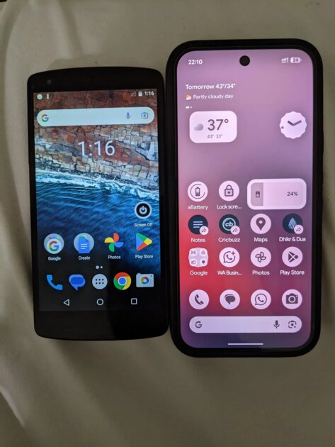 Android 6 и Android 16 — разница в 10 лет