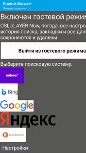 Krestuk Browser. Скриншот 10