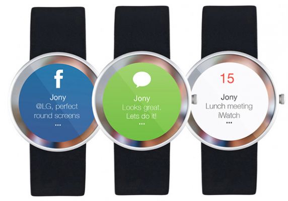 Концепт iWatch в стиле Motorola Moto 360