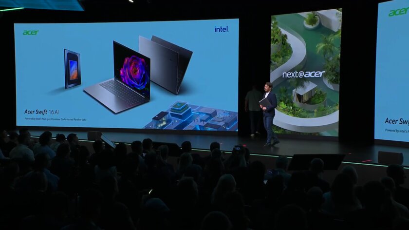 Acer анонсировала Swift 16 AI: первый ноутбук на базе Intel Panther Lake