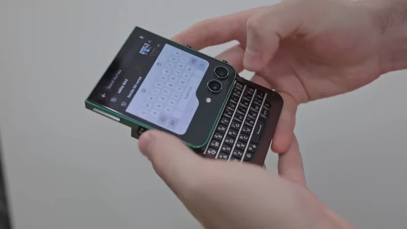 Инженер построил собственный смартфон с QWERTY-клавиатурой на базе сломанного Samsung Z Flip