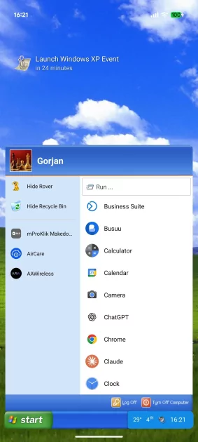 Фанат Windows XP создал кастомный лаунчер для Android — выглядит очень круто