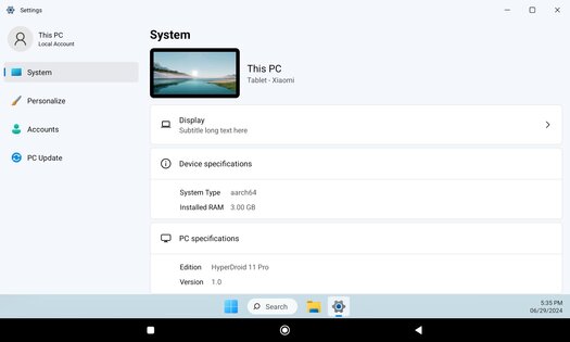 HyperDroid – PC Launcher 1.7. Скриншот 3