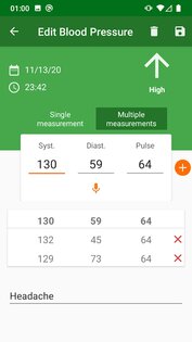 Дневник давления и пульса 2.1.0. Скриншот 9