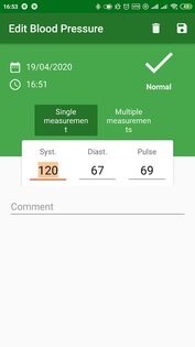 Дневник давления и пульса 2.1.0. Скриншот 12