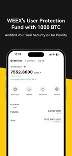 WEEX: Биржа BTC и криптовалют 4.4.10. Скриншот 20