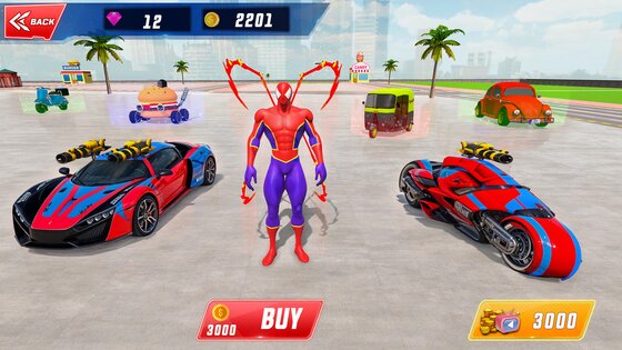 Spider Robot Hero Car 1.42. Скриншот 5