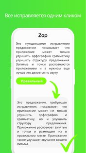 Zap – проверка орфографии русский 0.2.10. Скриншот 2