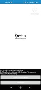 Видеоплеер Krestuk. Скриншот 1