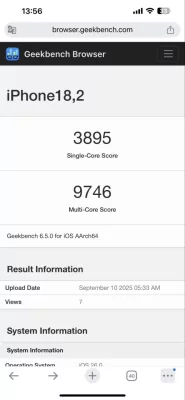 Apple A19 Pro не оставляет шансов Snapdragon 8 Elite и даже превосходит десктопный Ryzen 9 9950X