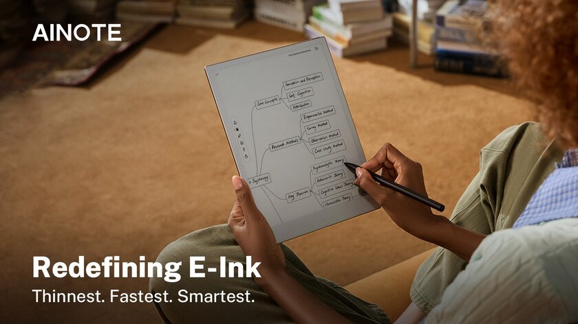 AInote 2 станет самым тонким в мире планшетом с дисплеем E Ink: его толщина 4,2 мм