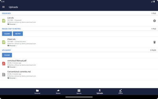 ownCloud 4.6.2. Скриншот 22