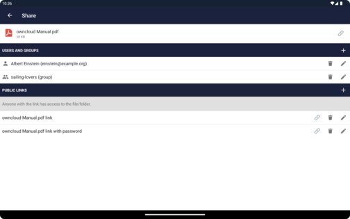 ownCloud 4.6.2. Скриншот 23