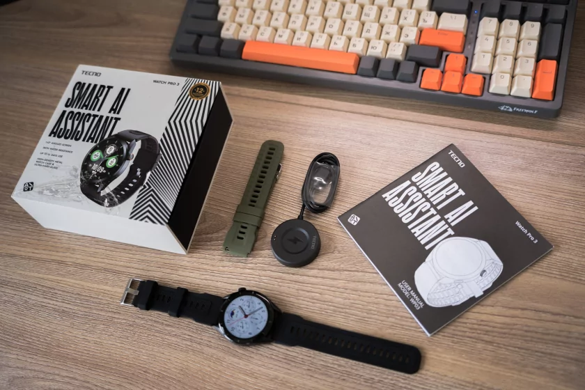 ИИ прямо на запястье! Обзор TECNO Watch Pro 3 — фитнес-трекер в корпусе умных часов — Комплектация. 2